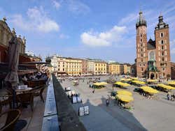 Views from a terrace in Kraków Cloth Hall