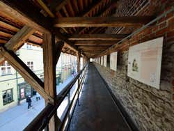City walls of Kraków, inside